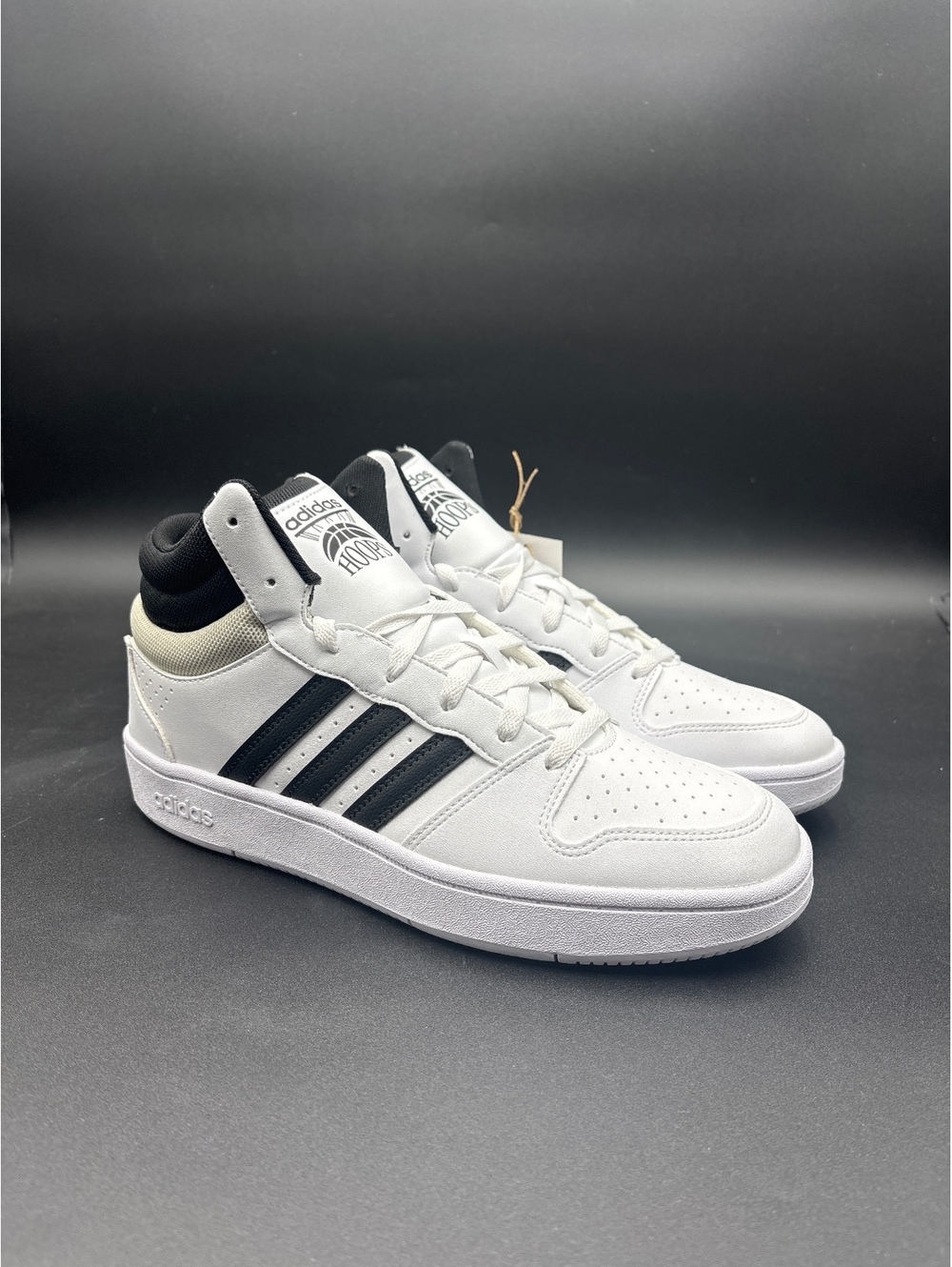 Adidas Hoops Mid Classic Basketball Shoes Size 10 White